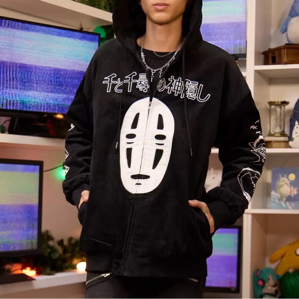 Unisex Studio Ghibli Spirited Away Corduroy Hoodie Hot Topic